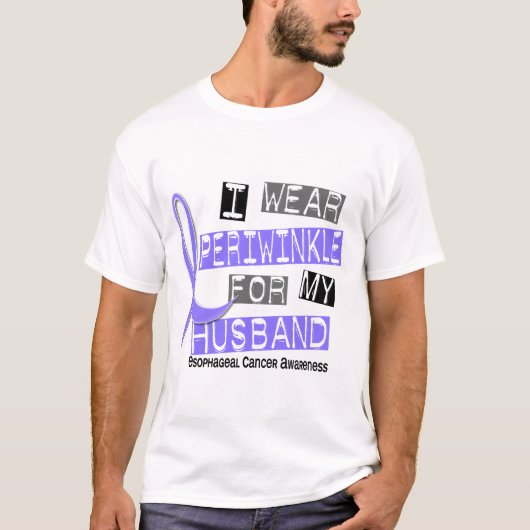 Ik Draag Periwinkle voor mijn esophageale kanker T-shirt (Voorkant)