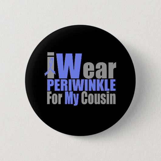 Ik Draag Periwinkle voor mijn nicht Ronde Button 5,7 Cm (Voorkant)