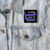 Ik Draag Periwinkle voor mijn opa 37-stroperkanker Vierkante Button 5,1 Cm (In situ)