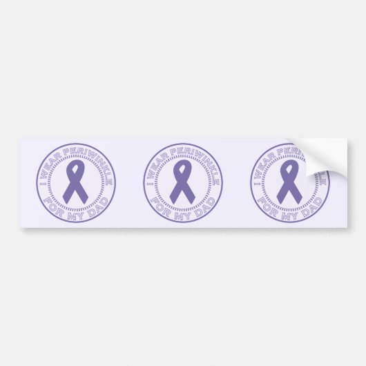 Ik Draag Periwinkle voor mijn vader Bumpersticker (Voorkant)