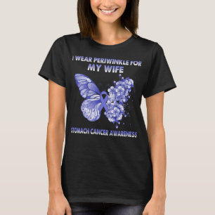 Ik Draag Periwinkle voor mijn vrouw Stomach Cancer T-shirt