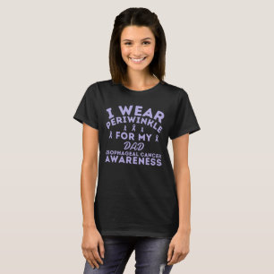Ik Draag Periwinkle voor slokdarmkanker aanpassen T-shirt