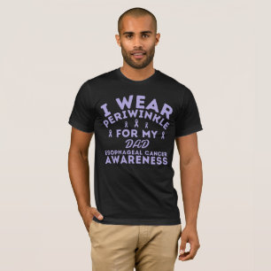 Ik Draag Periwinkle voor slokdarmkanker Custom T-shirt