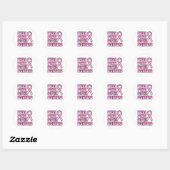 Ik Draag Pink voor de Fighters Sticker (Vel)