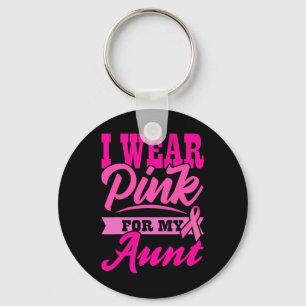 Ik DRAAG PINK VOOR MIJN BEDRAG Wereldkankerdag Roz Sleutelhanger
