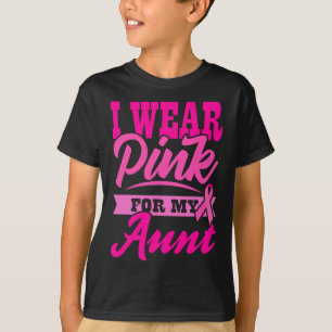 Ik DRAAG PINK VOOR MIJN BEDRAG Wereldkankerdag Roz T-shirt