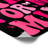 Ik Draag Pink voor mijn Mimi Support Borstkanker A Poster (Hoek)