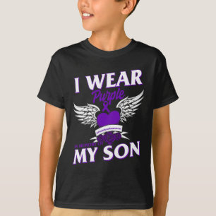 Ik Draag Purpleei ter nagedachtenis van mijn zoon  T-shirt