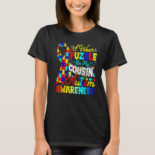 Ik draag puzzel voor mijn schattige neefje autisme t-shirt