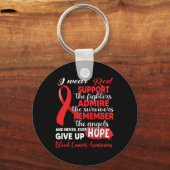 Ik Draag Red de brandweerlieden op de hoogte van b Sleutelhanger (Voorkant)