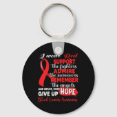 Ik Draag Red de brandweerlieden op de hoogte van b Sleutelhanger (Achterkant)