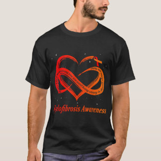 Ik Draag rood en Oranje voor myelofibrose bewustzi T-shirt