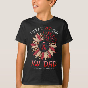 Ik Draag rood lint voor het bewustzijn van hartzie T-shirt