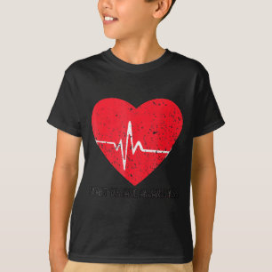 Ik draag rood om het bewustzijn van hartziekten te t-shirt