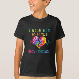 Ik draag rood om het shirt voor de ziektebestrijdi