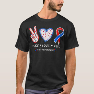 Ik Draag Rood tot bestrijding van hartziekte Mo T-shirt