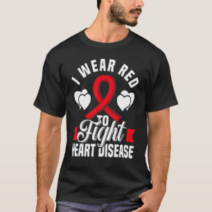 Ik Draag rood tot vecht tegen hartziekte T-shirt