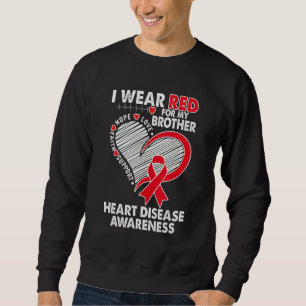 Ik Draag rood voor Broeder Heart Disease Awareness Trui