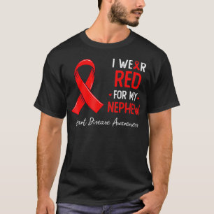 Ik draag rood voor mijn bewustzijn van hartziekten t-shirt