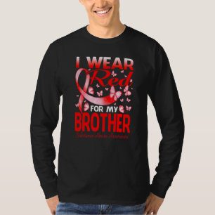 Ik Draag rood voor mijn Broer Substance Abuse Awar T-shirt