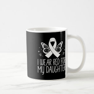 Ik Draag Rood Voor Mijn Dochter Bloedkanker Bewust Koffiemok