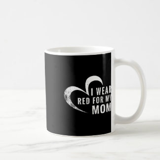 Ik Draag rood voor mijn hulp bij hartziekte van ma Koffiemok
