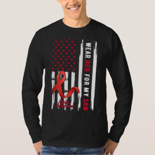 Ik Draag rood voor mijn jeugdige strook bewustzijn T-shirt