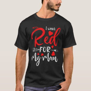Ik Draag rood voor mijn mama stroke Awareness Surv T-shirt