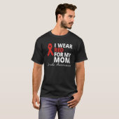 Ik Draag rood voor mijn mama stroke Awareness Surv T-shirt (Voorkant volledig)