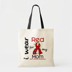 Ik Draag rood voor mijn moeder 43 hartziekte Tote Bag