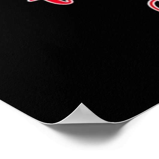 Ik Draag rood voor mijn moeder Poster (Hoek)