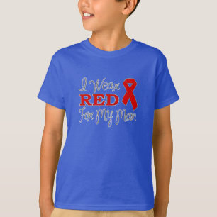Ik Draag rood voor mijn moeder (rood lint) T-shirt