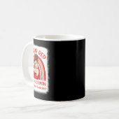 Ik Draag rood voor mijn neef hartziekte Koffiemok (Voorkant links)