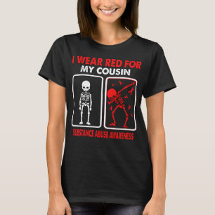 Ik Draag rood voor mijn neef-stofwisselingsbewustz T-shirt