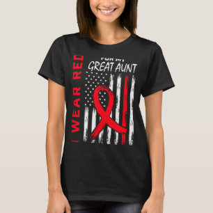 Ik Draag Rood Voor Mijn Oma Hartziekte Bewustzijn T-shirt