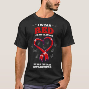 Ik Draag rood voor mijn oma hartziekte T-shirt