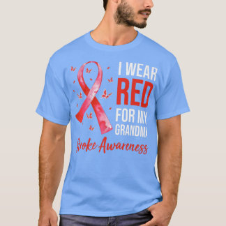 Ik Draag rood voor mijn oma Slag Bewustheid Surviv T-shirt