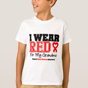 Ik Draag rood voor mijn oma T-shirt
