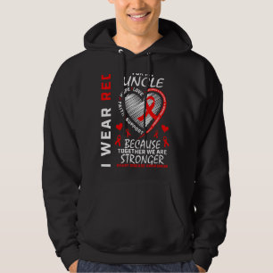 Ik Draag rood voor mijn oomhartziekte Ri Hoodie