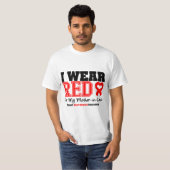 Ik Draag rood voor mijn schoonmoeder T-shirt (Voorkant volledig)