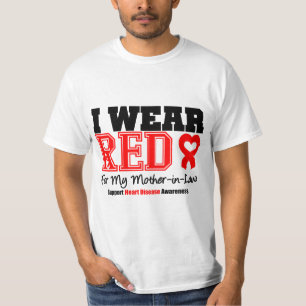 Ik Draag rood voor mijn schoonmoeder T-shirt