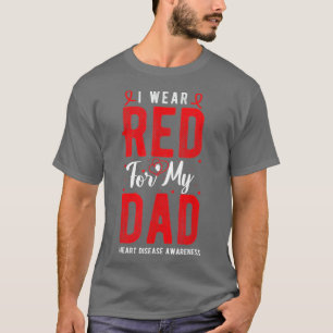 Ik Draag rood voor mijn vaders hartziekte Rood T-shirt