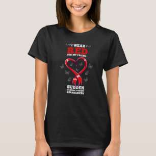 Ik Draag rood voor mijn vriend Sca Sudden Cardiale T-shirt
