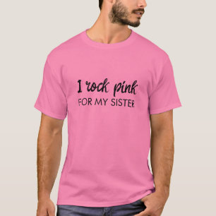 Ik Draag Roze Aangepaste Naam Kanker Bewustzijn St T-shirt