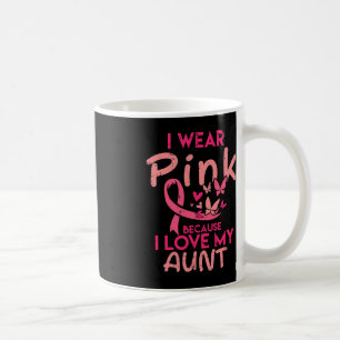 Ik Draag roze ik hou van mijn tante Breast Kanker Koffiemok