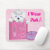 Ik Draag roze Mousepad Muismat (Met muis)
