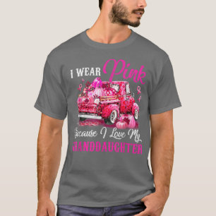 Ik Draag roze omdat ik van mijn kleindochter Breas T-shirt