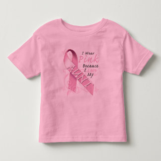 Ik Draag roze omdat ik van mijn tante hou Kinder Shirts