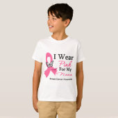 Ik Draag roze Ribbon Nana Breast Cancer T-shirt (Voorkant volledig)