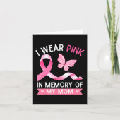 Ik draag roze ter nagedachtenis aan mijn moeder bo kaart (Voorkant)